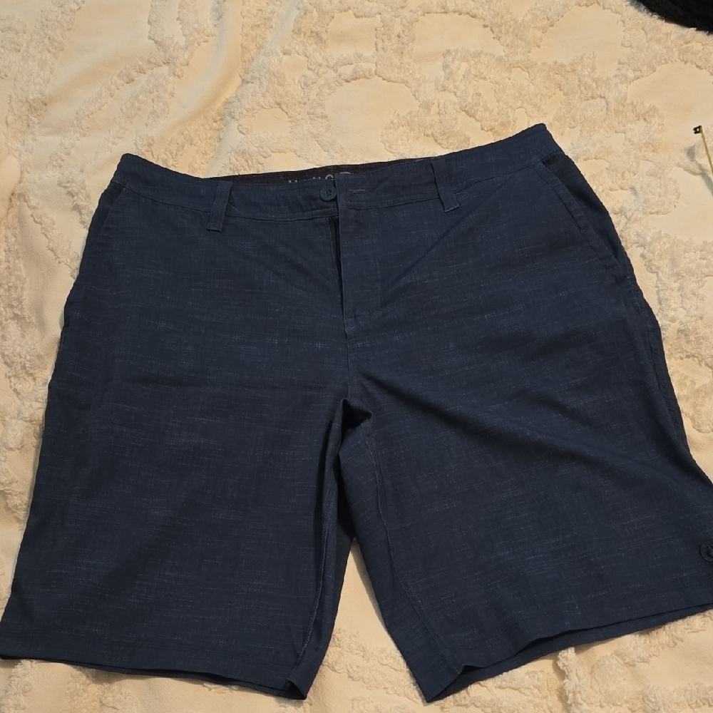 Mens Hang Ten Blue Flat Front Board Shorts Size 36 NWOT